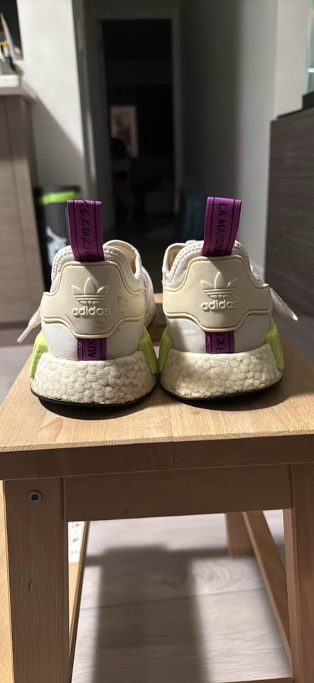 Adidas NMD R1 Chalk White - Semi Solar Yellow - photo 4