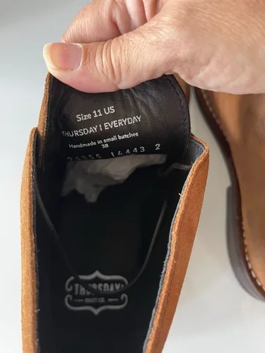 Thursday Boot Co. Scout Chukka Boot SZ 11 Cognac Suede image indicator(10)