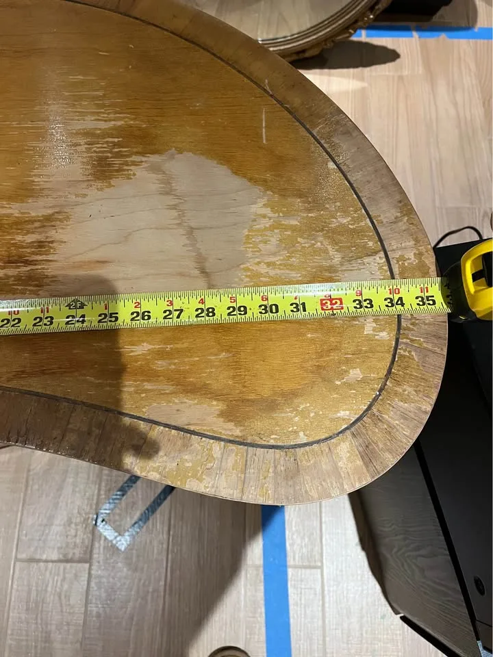 Vintage kidney shaped writing desk image indicator(4)