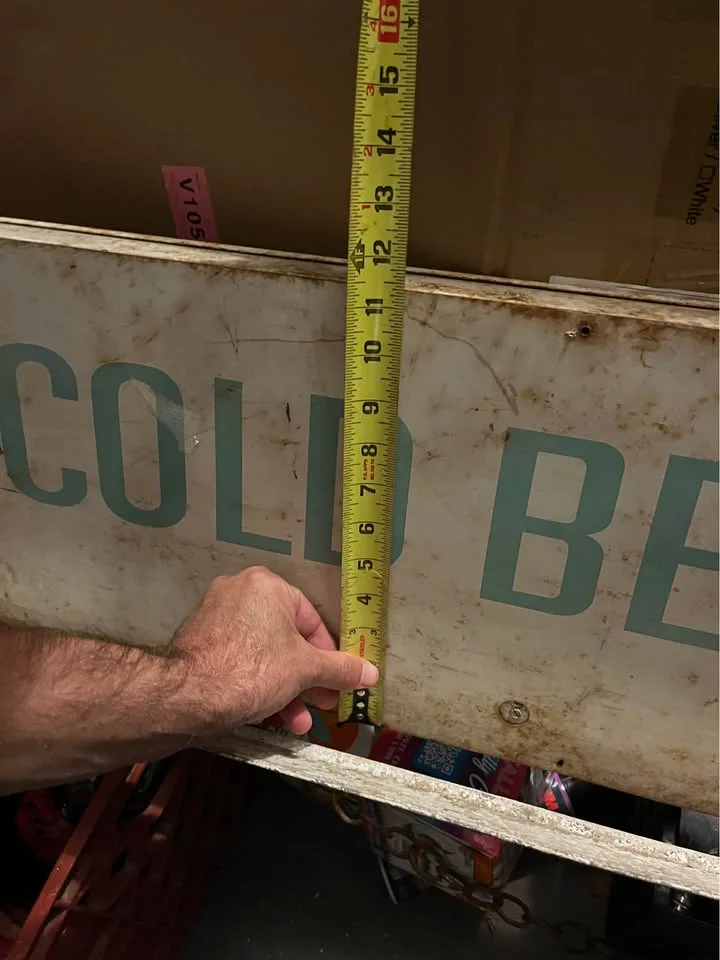 Vintage cold beer Schaefer sign - perfect for man caves image indicator(2)