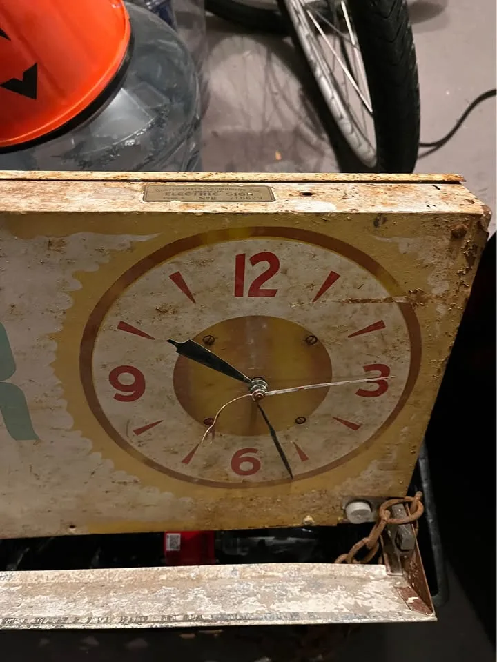 Vintage cold beer Schaefer sign - perfect for man caves image indicator(4)