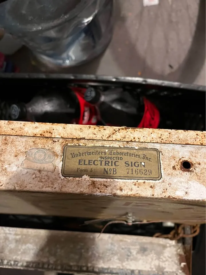 Vintage cold beer Schaefer sign - perfect for man caves image indicator(5)