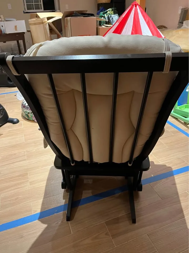 Beige glider with ottoman image indicator(4)