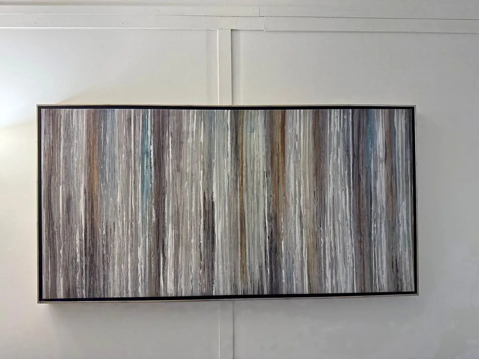 Wall Art - blue / gray canvas