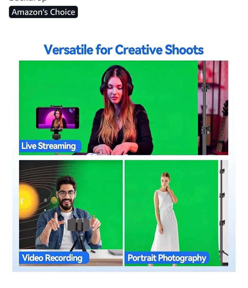 Green Screen background for photo or video studio thumbnail