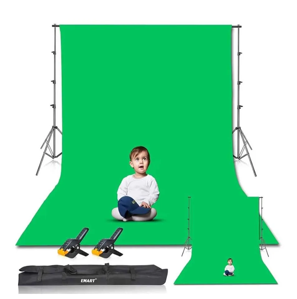 Green Screen background for photo or video studio image indicator(6)