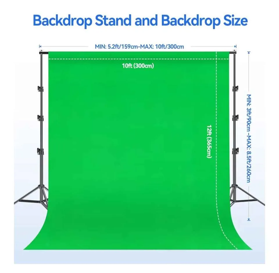 Green Screen background for photo or video studio image indicator(7)