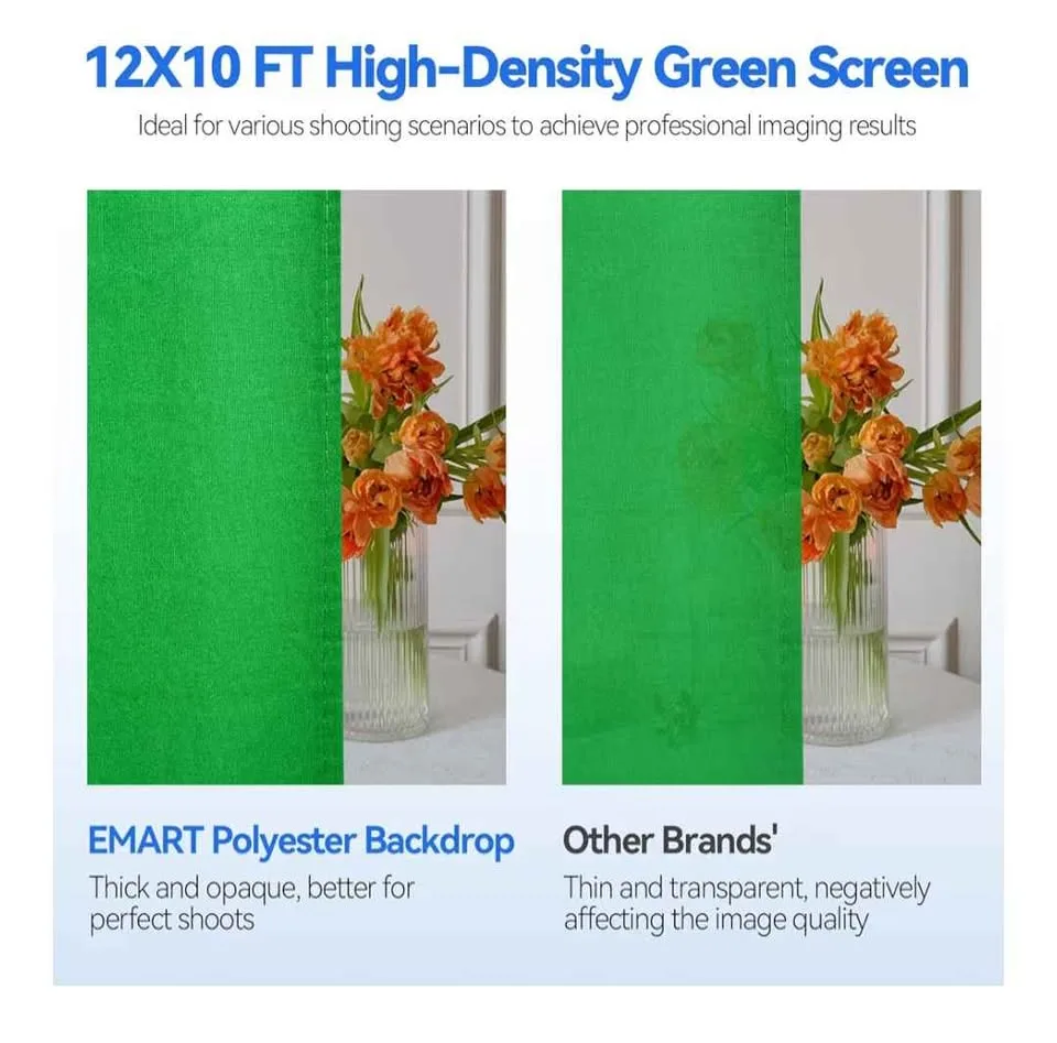 Green Screen background for photo or video studio image indicator(8)