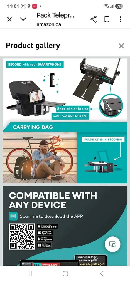 TELEPROMPTER PAD iLight PRO 12" image indicator(2)