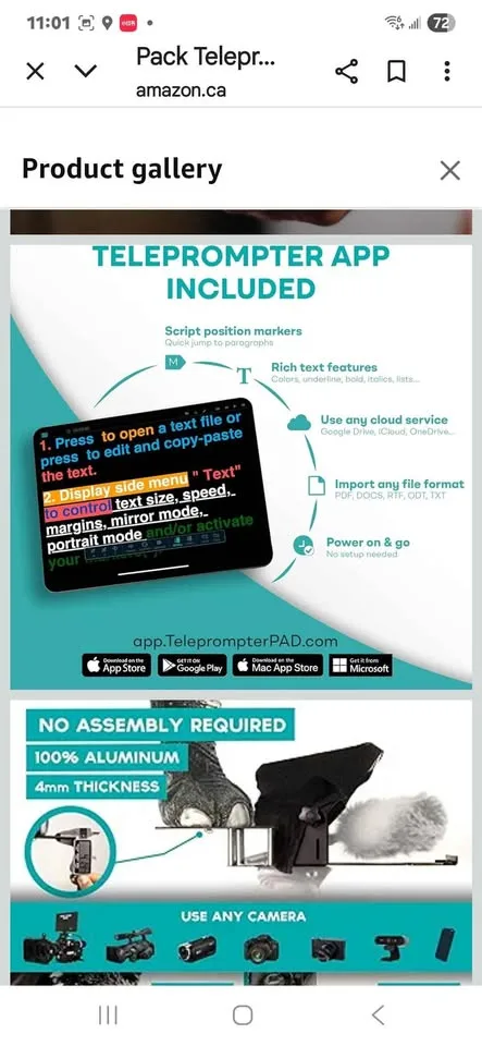 TELEPROMPTER PAD iLight PRO 12" image indicator(4)