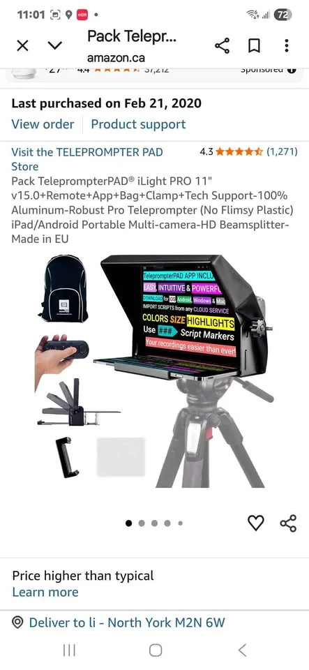 TELEPROMPTER PAD iLight PRO 12" image indicator(7)