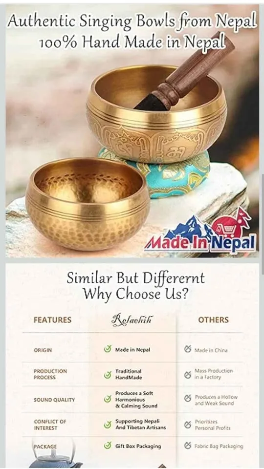 2Pack Tibetan Singing Bowls Set image indicator(4)