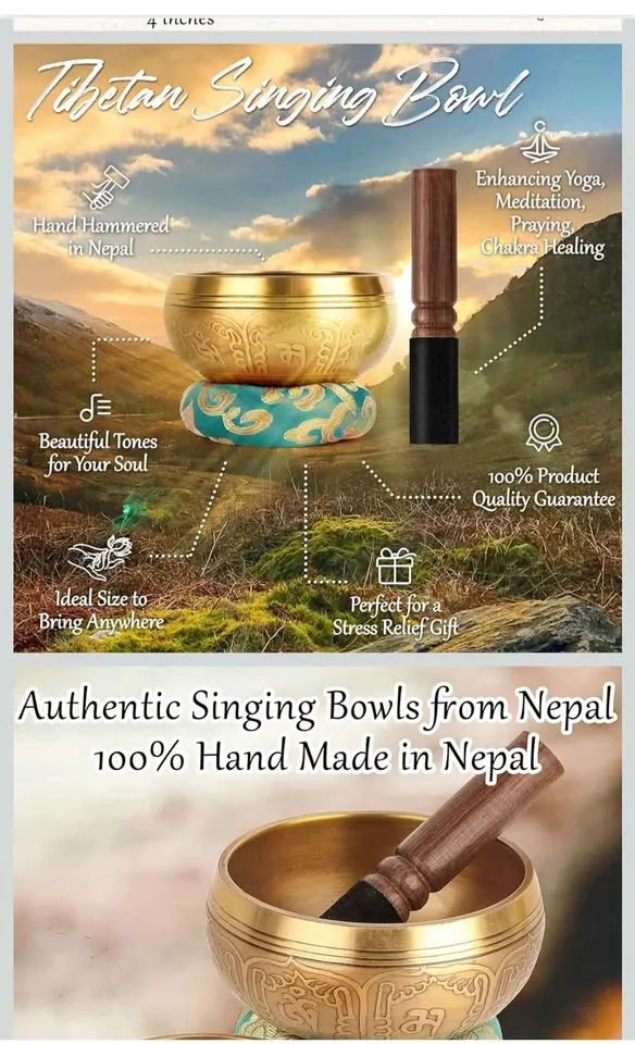 2Pack Tibetan Singing Bowls Set image indicator(5)