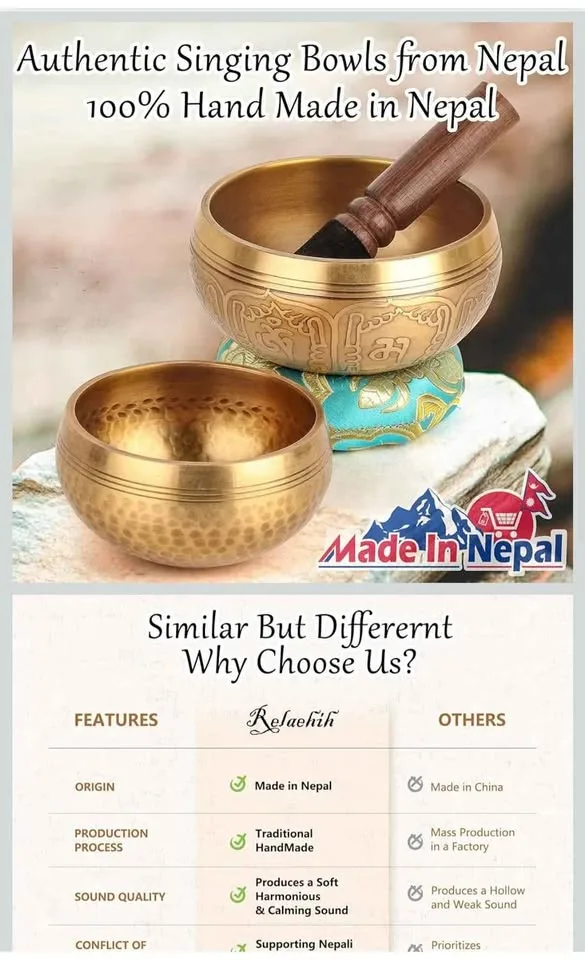 2Pack Tibetan Singing Bowls Set image indicator(6)