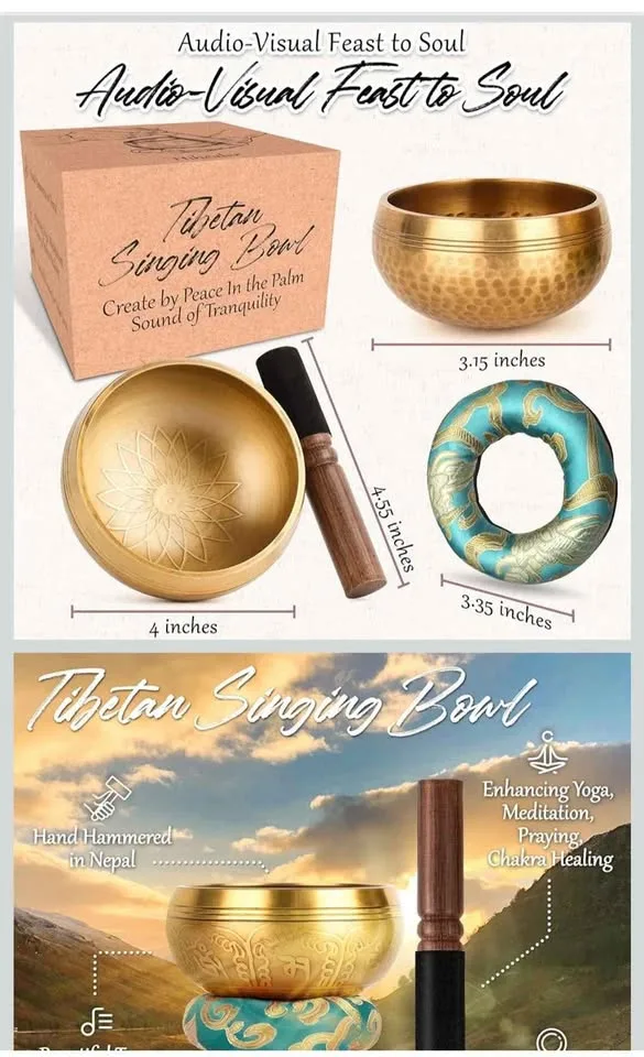 2Pack Tibetan Singing Bowls Set image indicator(8)