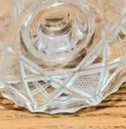 Pair of Vtg Hand Cut Crystal Candle Holders image indicator(5)