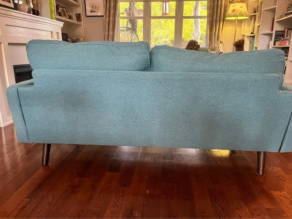 Turquoise Two-Seater Sofa Couch  (DELIVERY AVAILABLE) image indicator(6)