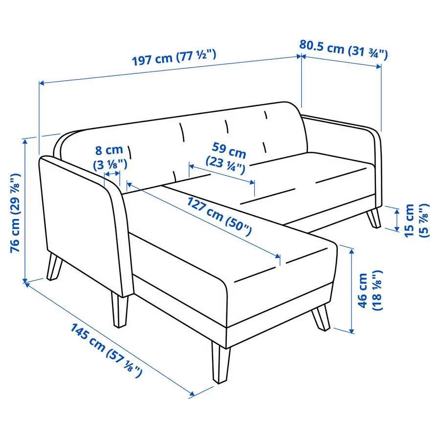 IKEA LINANÄS sectional couch ( DELIVERY AVAILABLE) image indicator(6)