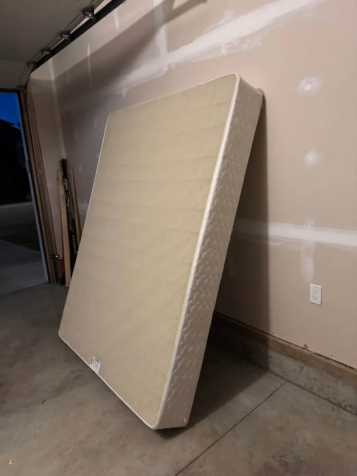 Queen bed frame with headboard and box spring image indicator(2)