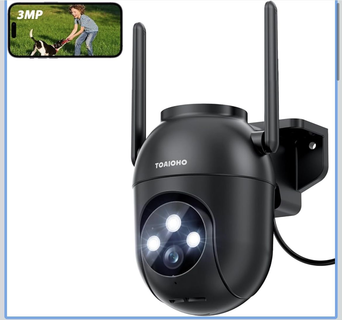 3MP Security Camera Outdoor Wired
