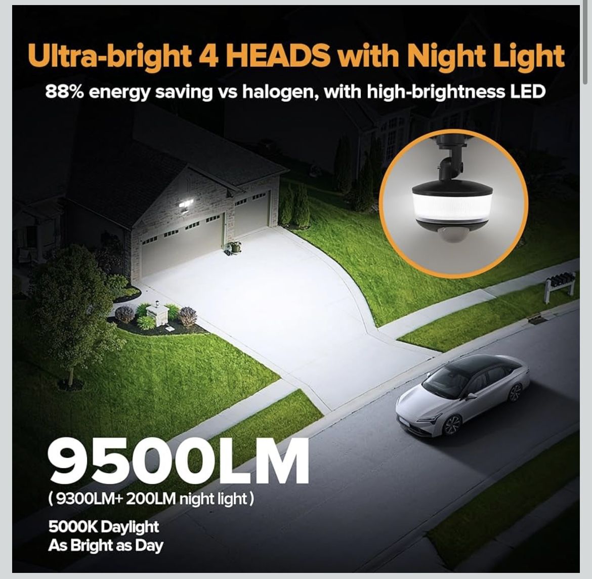 LUTEC 84W 9500LM LED Security Light - photo 2