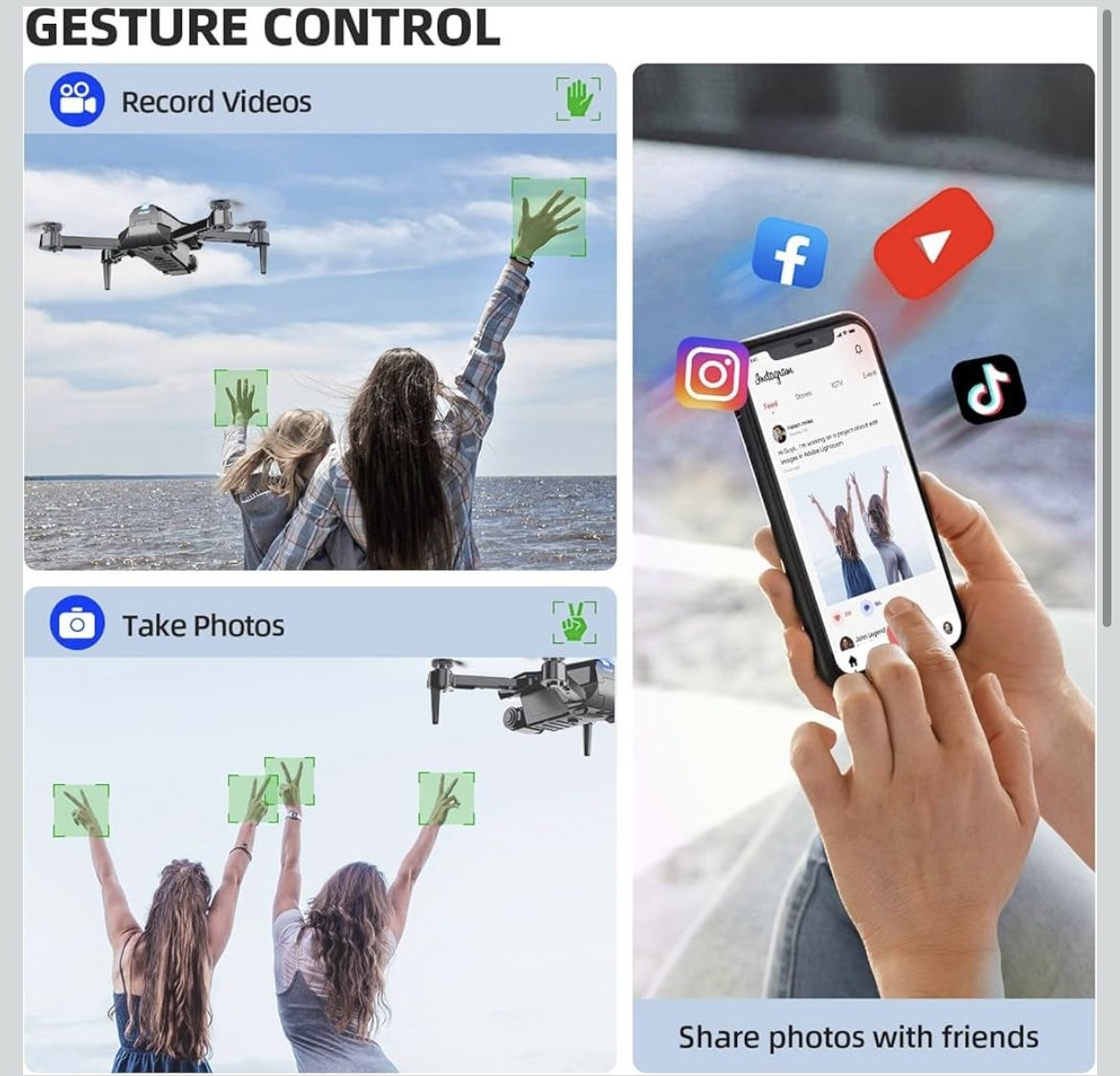 Drone with Camera 1080P HD FPV Foldable Mini Drone - photo 2