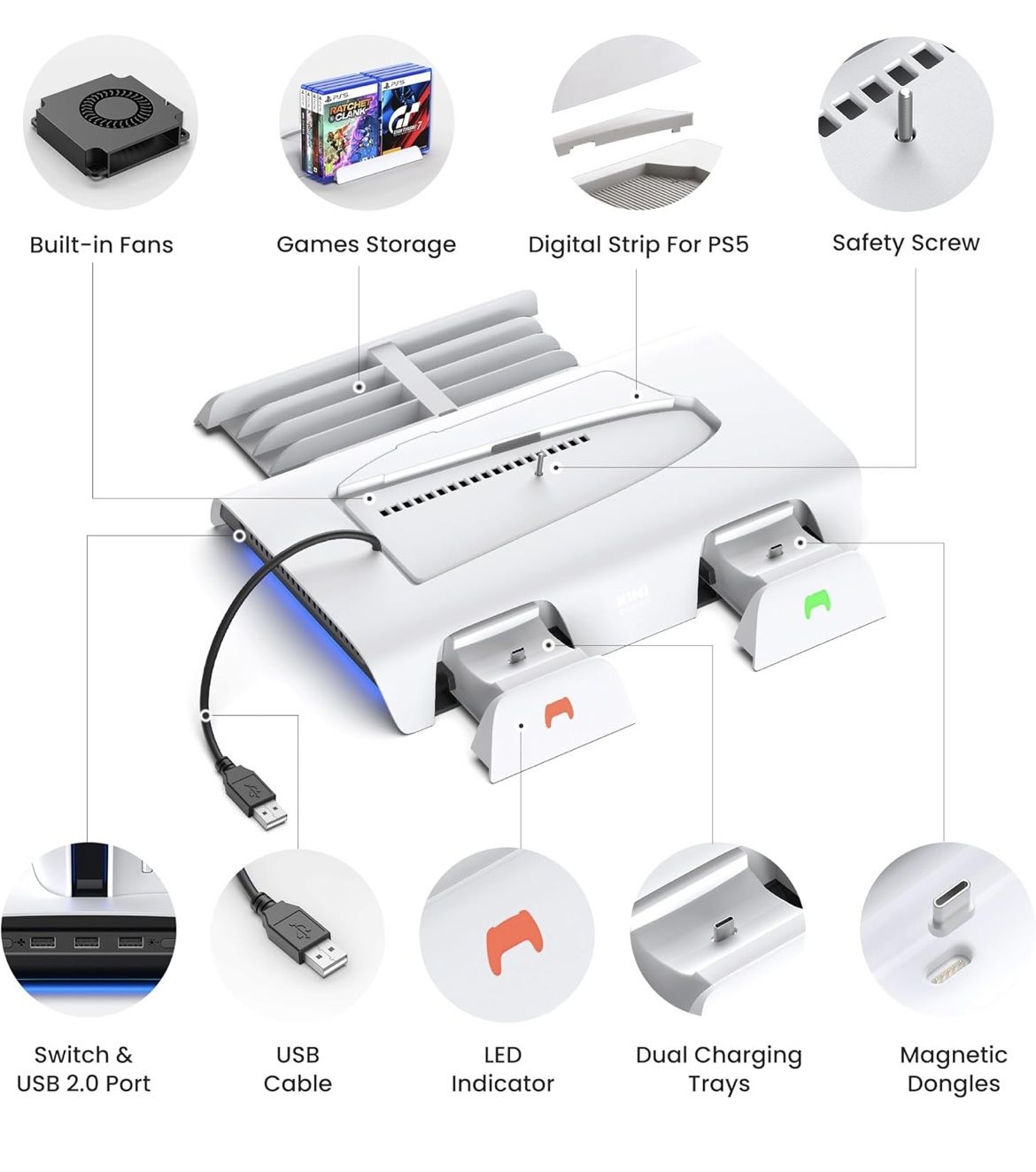 Cooling Station for PS5 Slim - photo 3