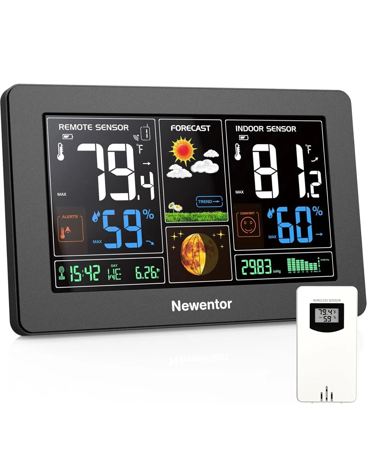 Newentor Weather Station Wireless Thermometer thumbnail