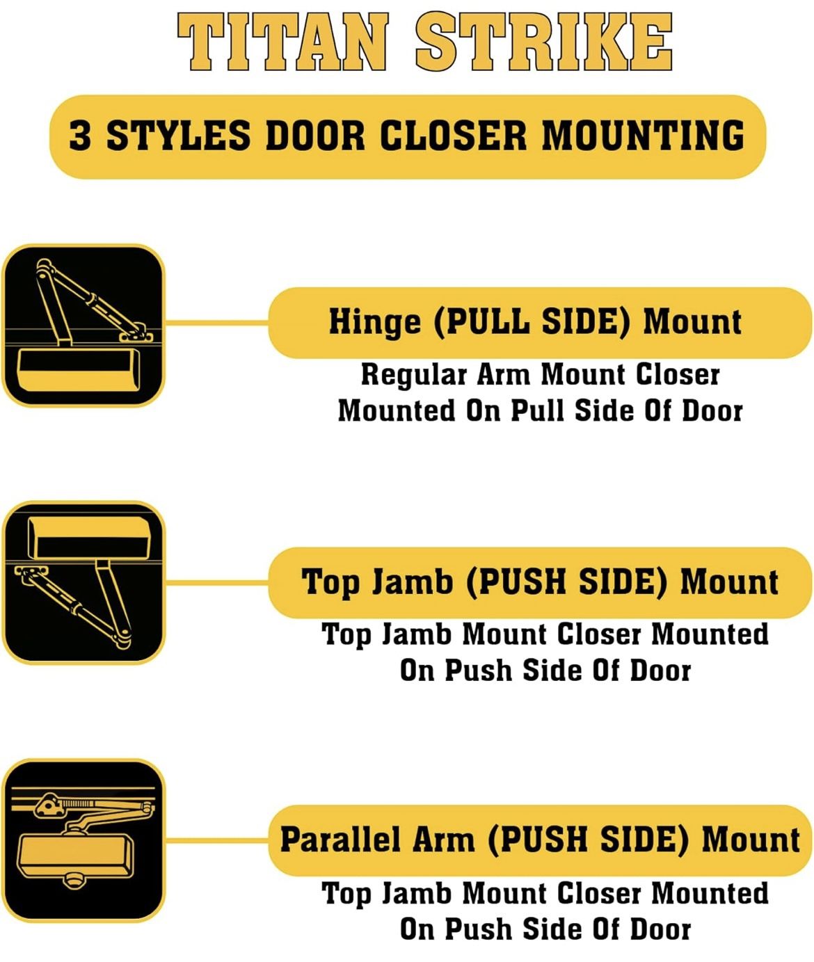 Heavy Duty Automatic Door Closer with Regular Arm - photo 4