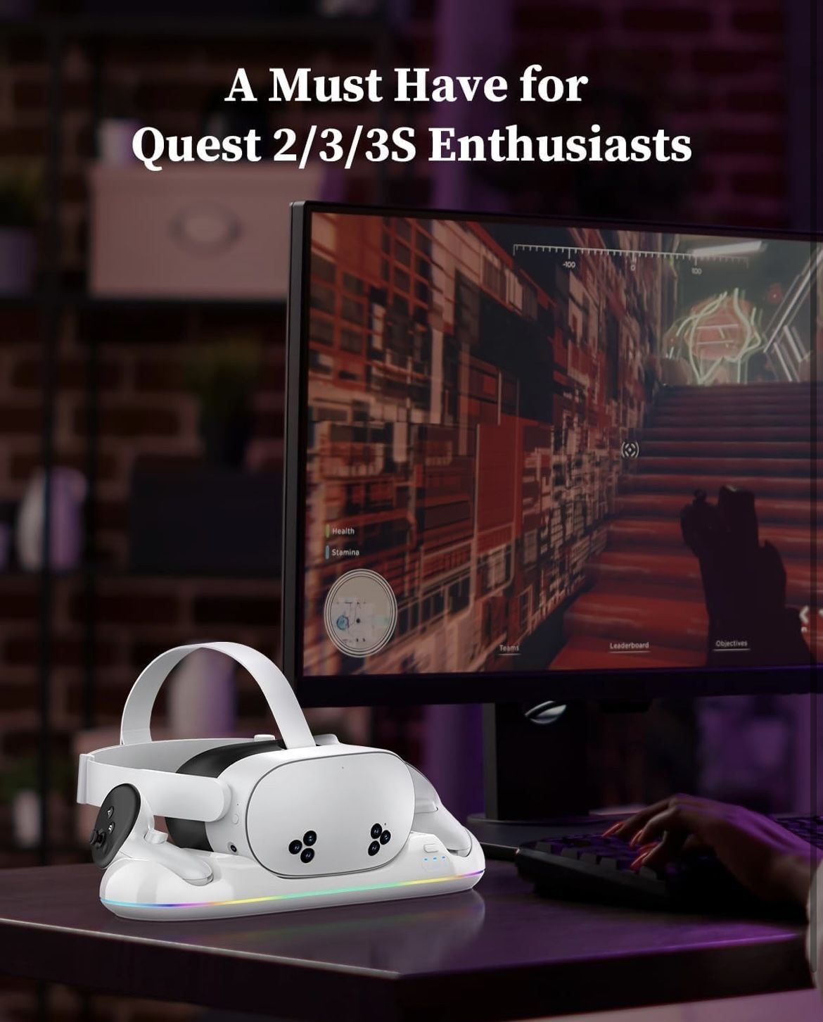 Charging Dock for Meta Quest 3S/3/2 - photo 5