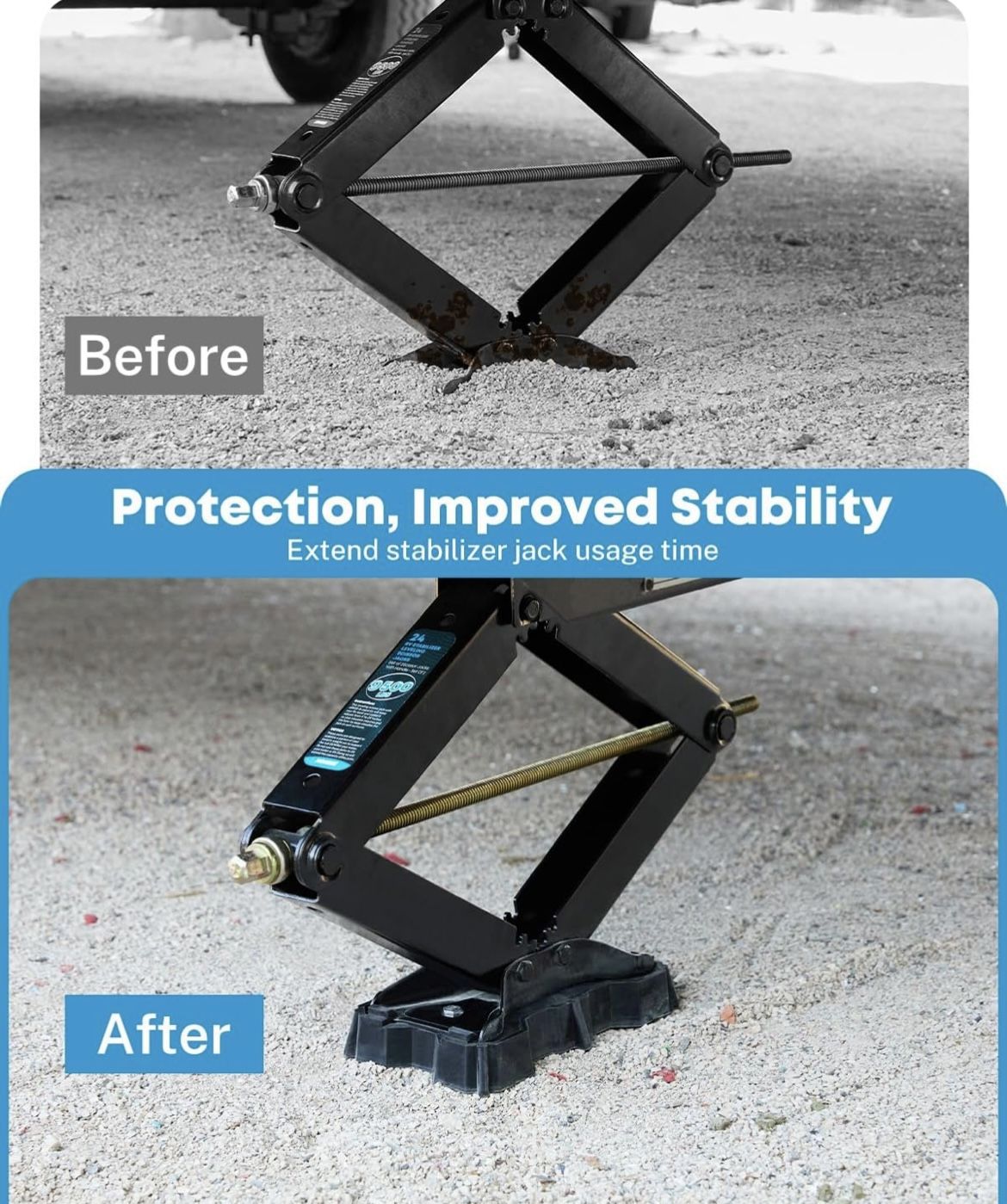 Kohree 4 Pack RV Stabilizer Jack Pads - photo 5
