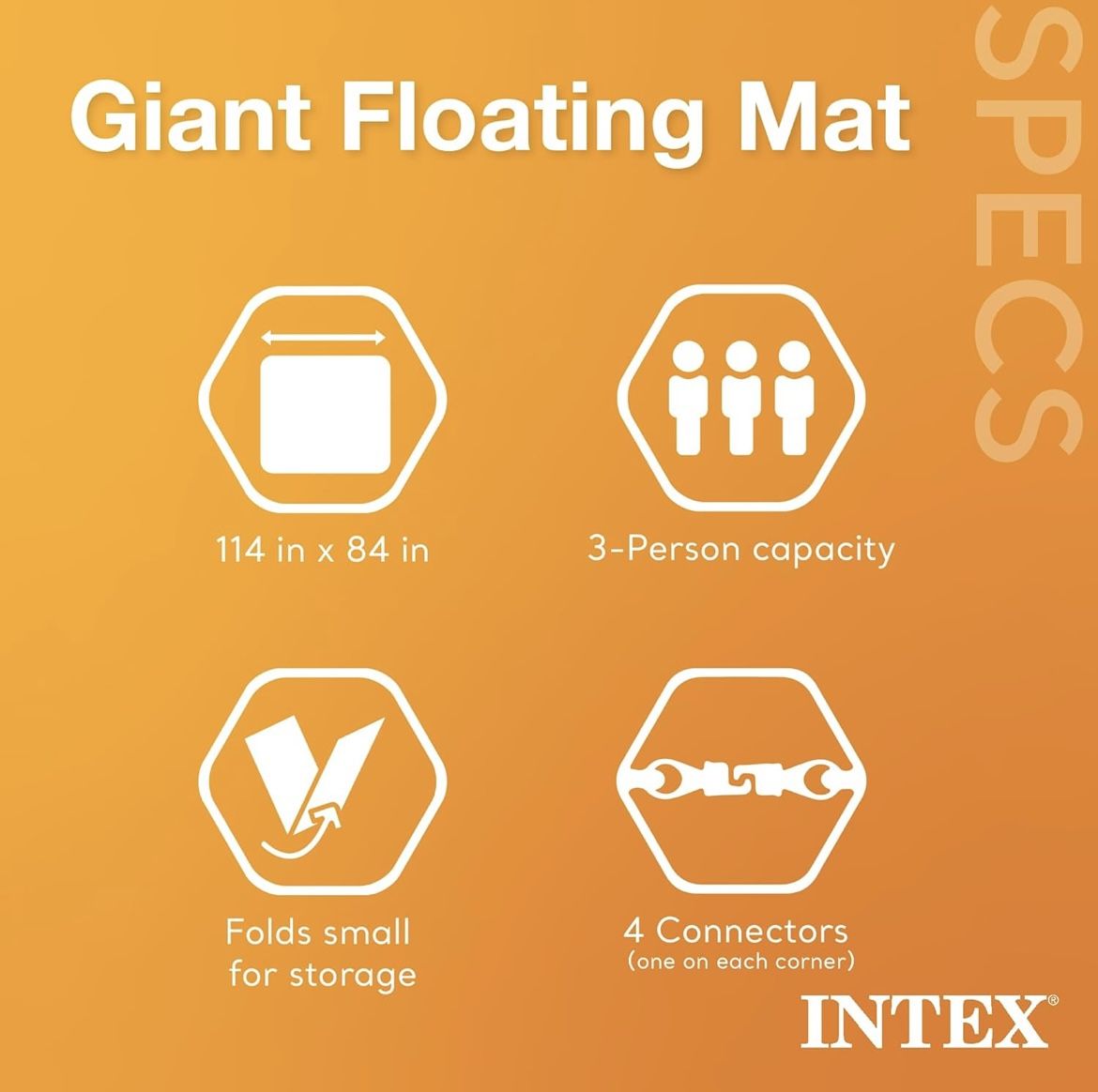 Intex Giant Inflatable Floating Water Mat - photo 2