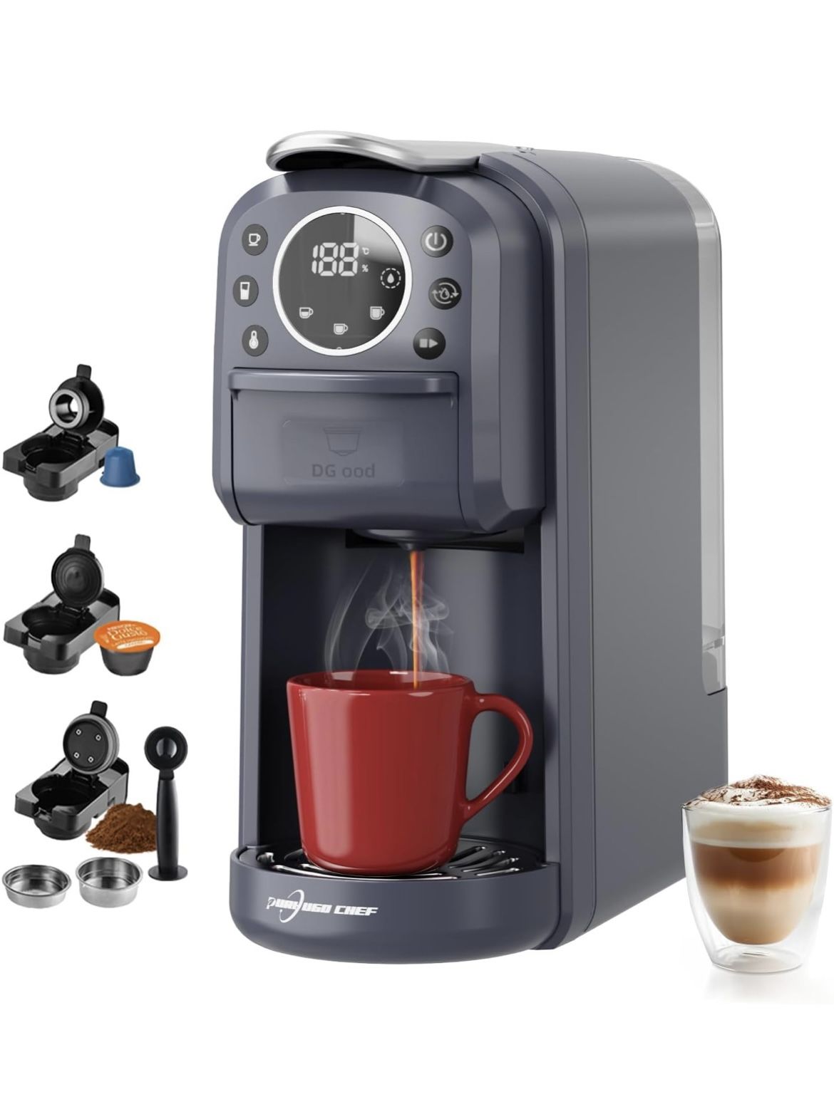 Purhugo Chef Espresso 4in1 Coffee Maker