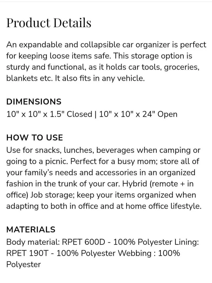 Miamica car oganizer image indicator(2)