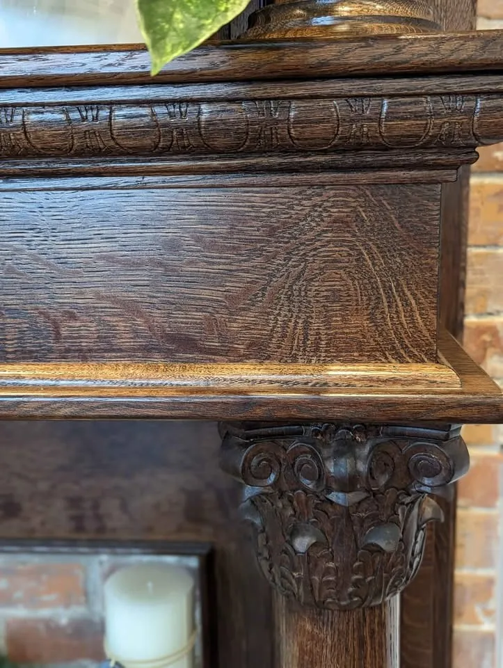 Victorian Oak Mantle & Overmantle image indicator(3)