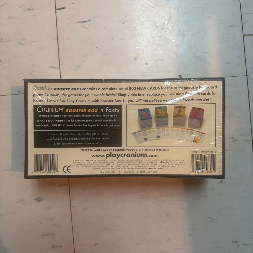 Cranium Booster Box 1 Expansion Pack 800 Sealed Cards Sealed - photo 3