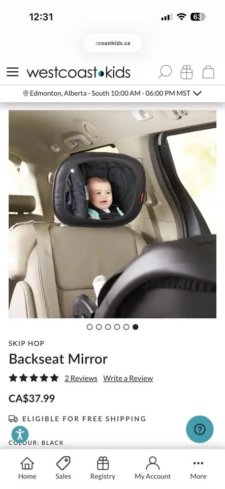 Skip Hop Baby Car Mirror image indicator(4)