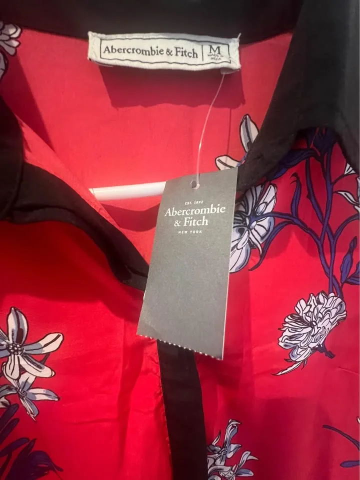 New With Tag! Abercrombie & Fitch Red Dress Size M image indicator(3)