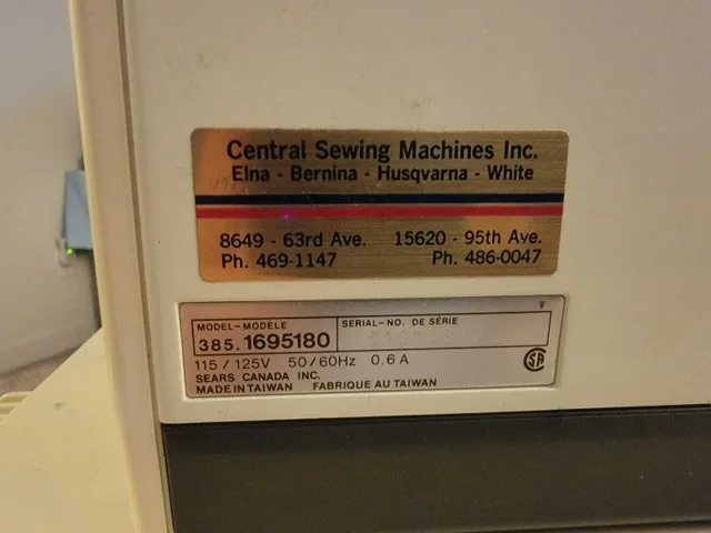 Kenmore sewing machine image indicator(2)