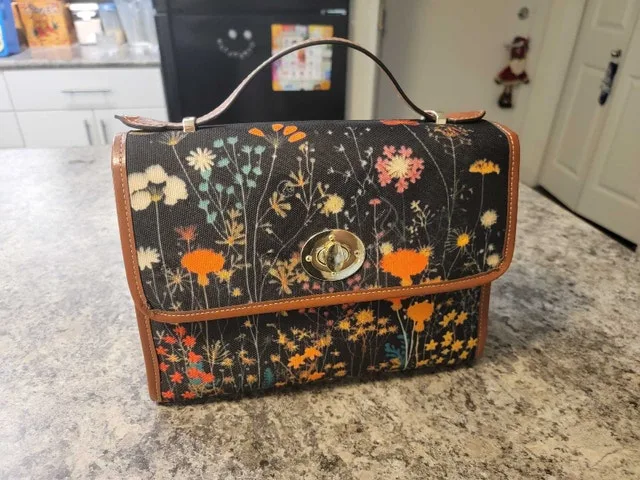 Cute Floral/Moon Print Bag!!