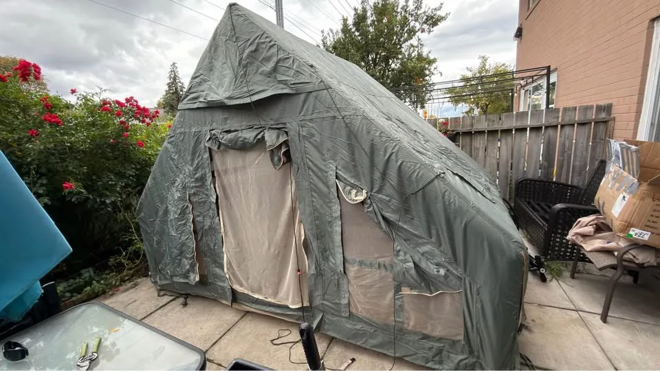 Kikilive Inflatable Camping Tent, 4-6 Person Inflatable Tent image indicator(3)