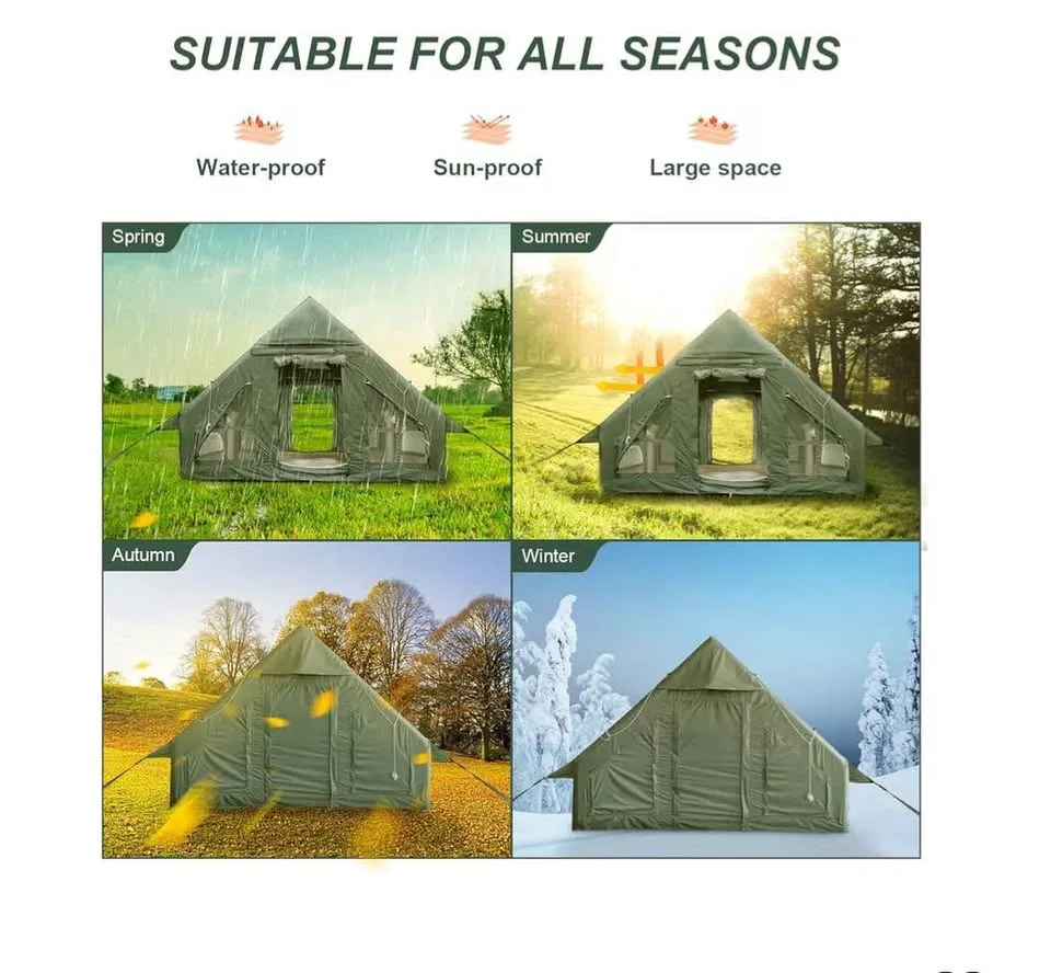 Kikilive Inflatable Camping Tent, 4-6 Person Inflatable Tent image indicator(7)