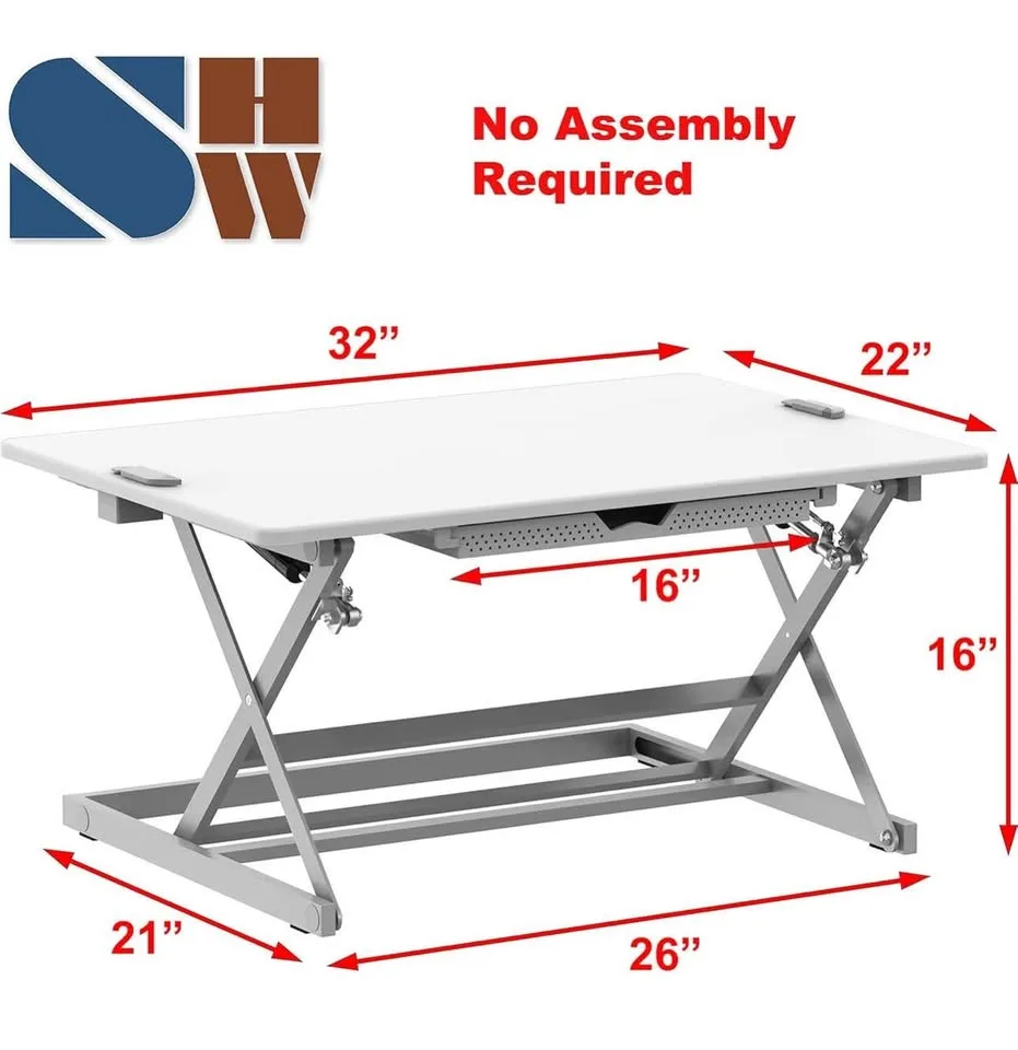 SHW 32-Inch Standing Desk Converter image indicator(8)