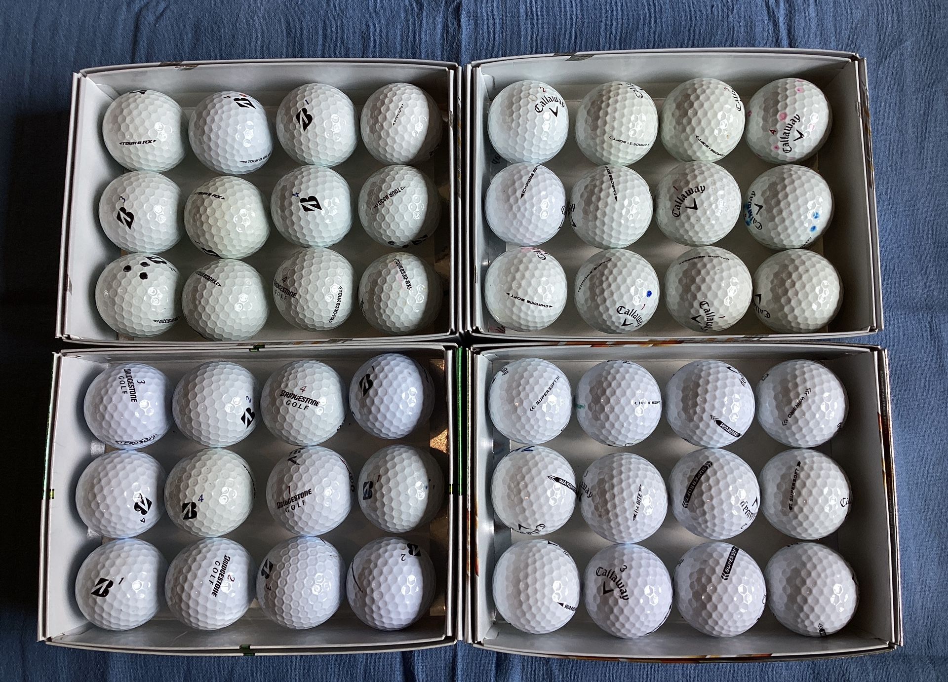 Callaway and Bridgestone 4 Dozen Used Golf Balls - photo 2