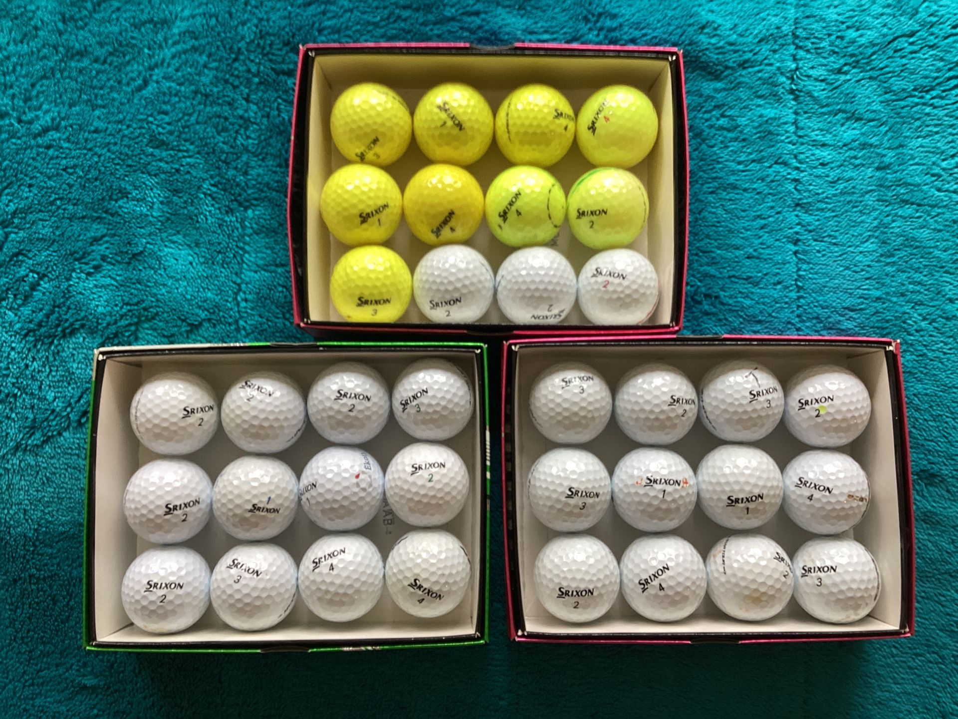 Srixon 3 Dozen Golf Balls -22Q Star, 9 Z Star, 2 Trispeed Tour.. - photo 2