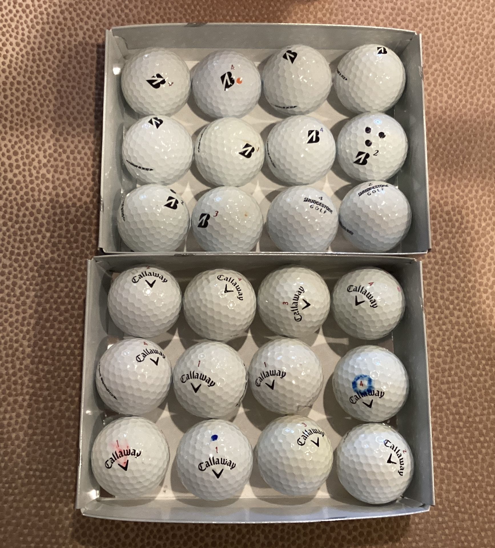 2 Dozen Used Golf Balls - Callaway & Bridgestone