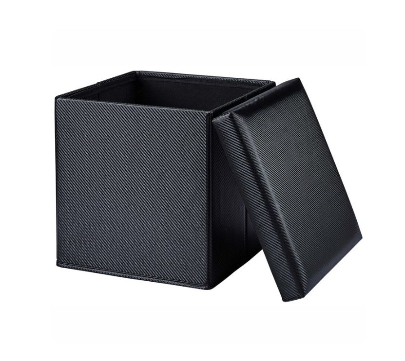 Storage Ottoman Collapsible -Holds Up To 220Lbs Black NEW!