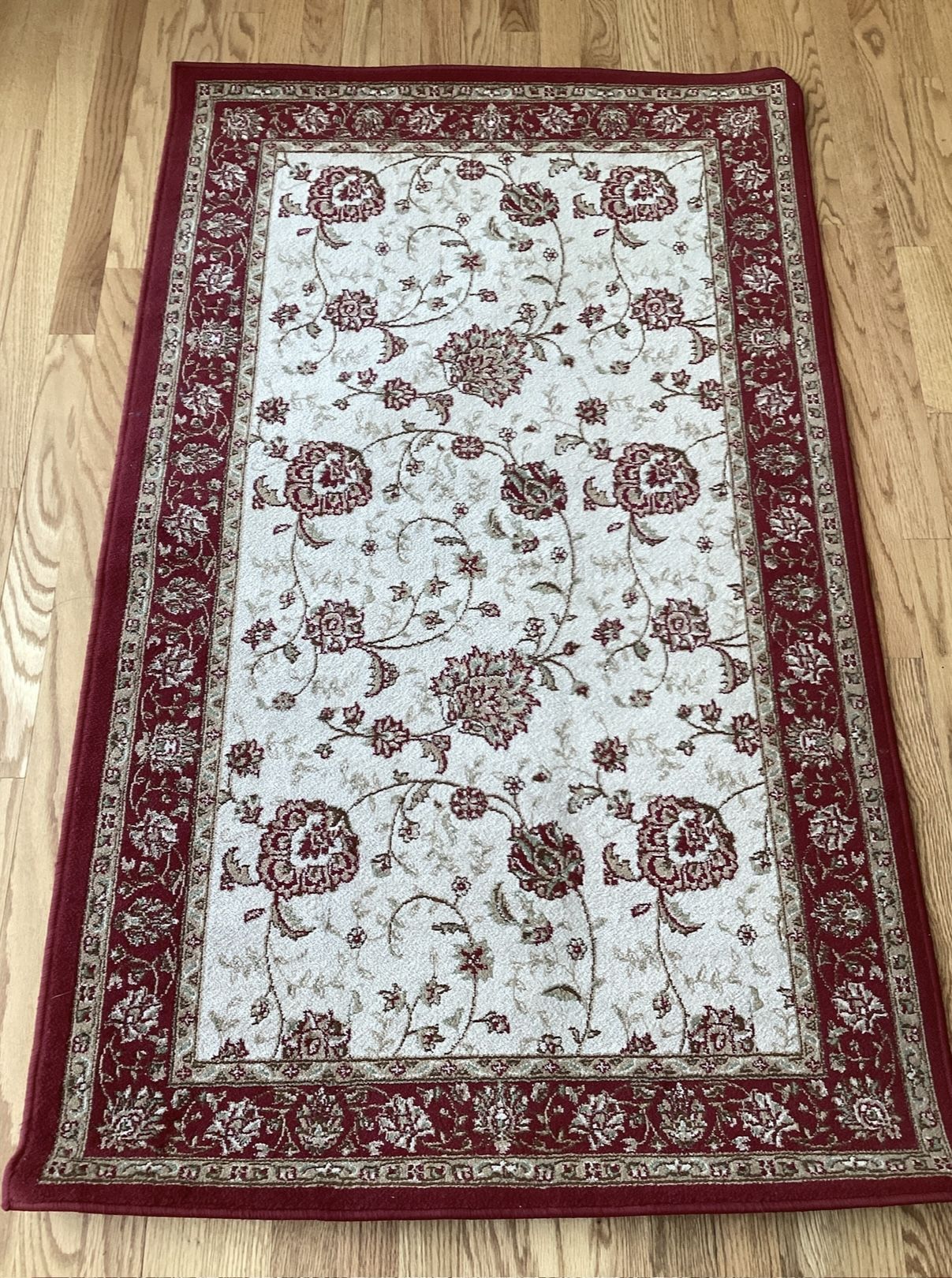 Area Accent Rug Burgundy Red 3 x 4.5 - photo 2