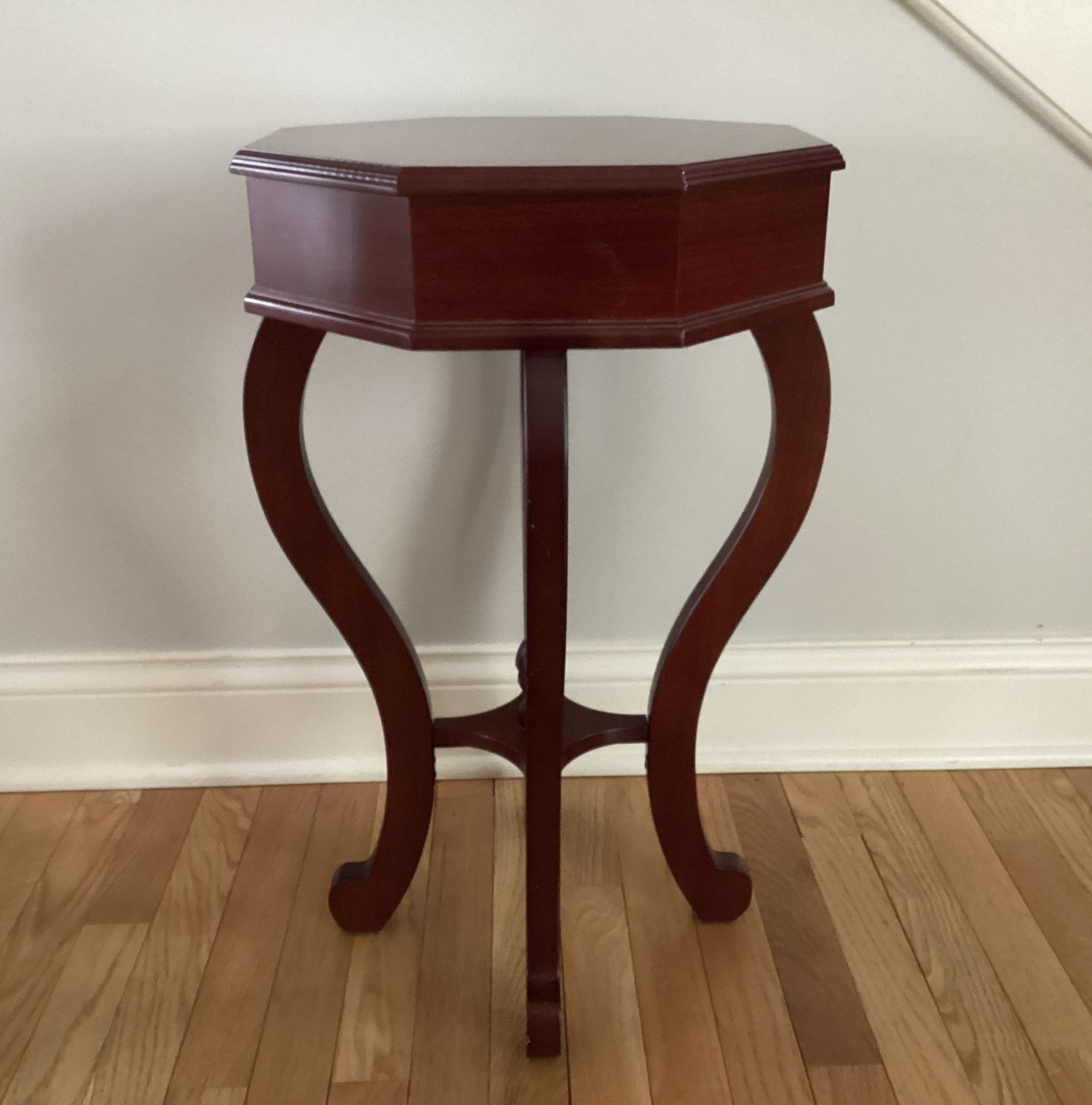 Wooden Accent Side Table Octagon Shape For Home Decor - photo 2