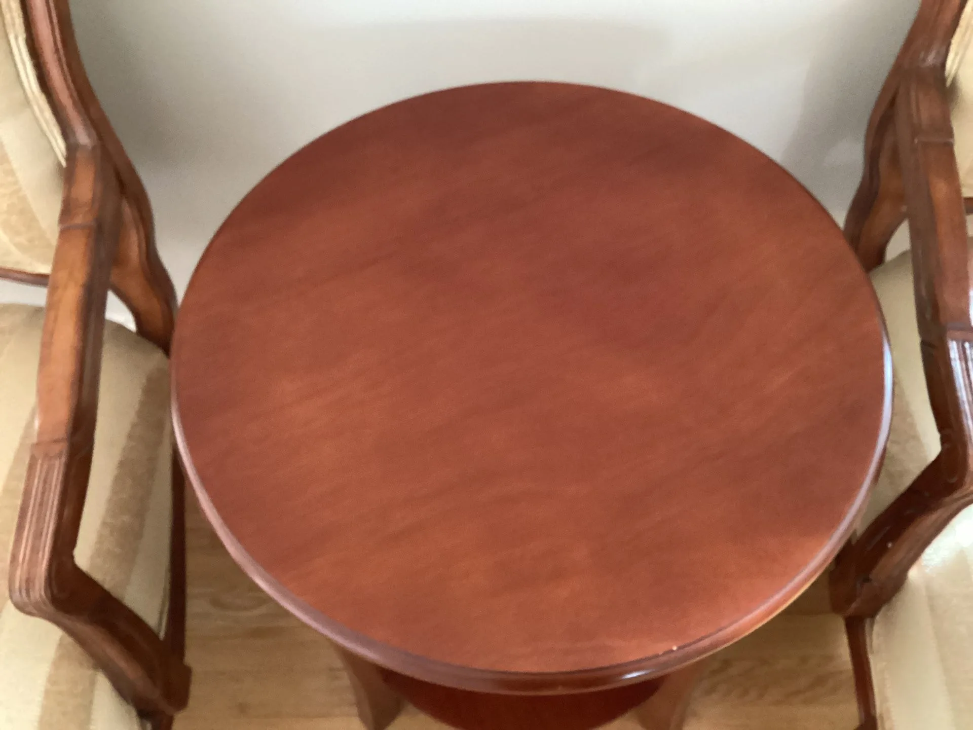 Two Accent Chairs +  Table + Table Glass+ Two Layers Table Cloth image indicator(6)